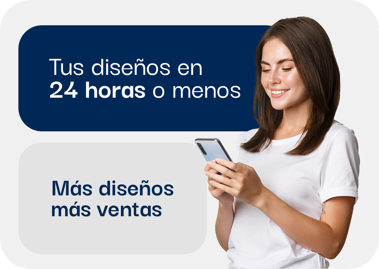 Más diseños más ventas